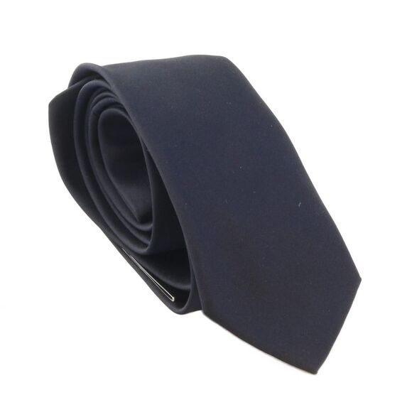 Emporio Armani Dark Navy Solid Men's Tie – Made in Italy